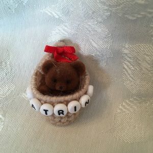 KATRINA personalized teddy bear pin-NEW